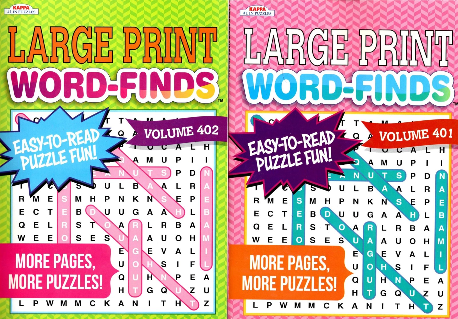 Large Print Word – Finds (All New Puzzles) – Vol.401 – 402 Now 128 Pages (Se…