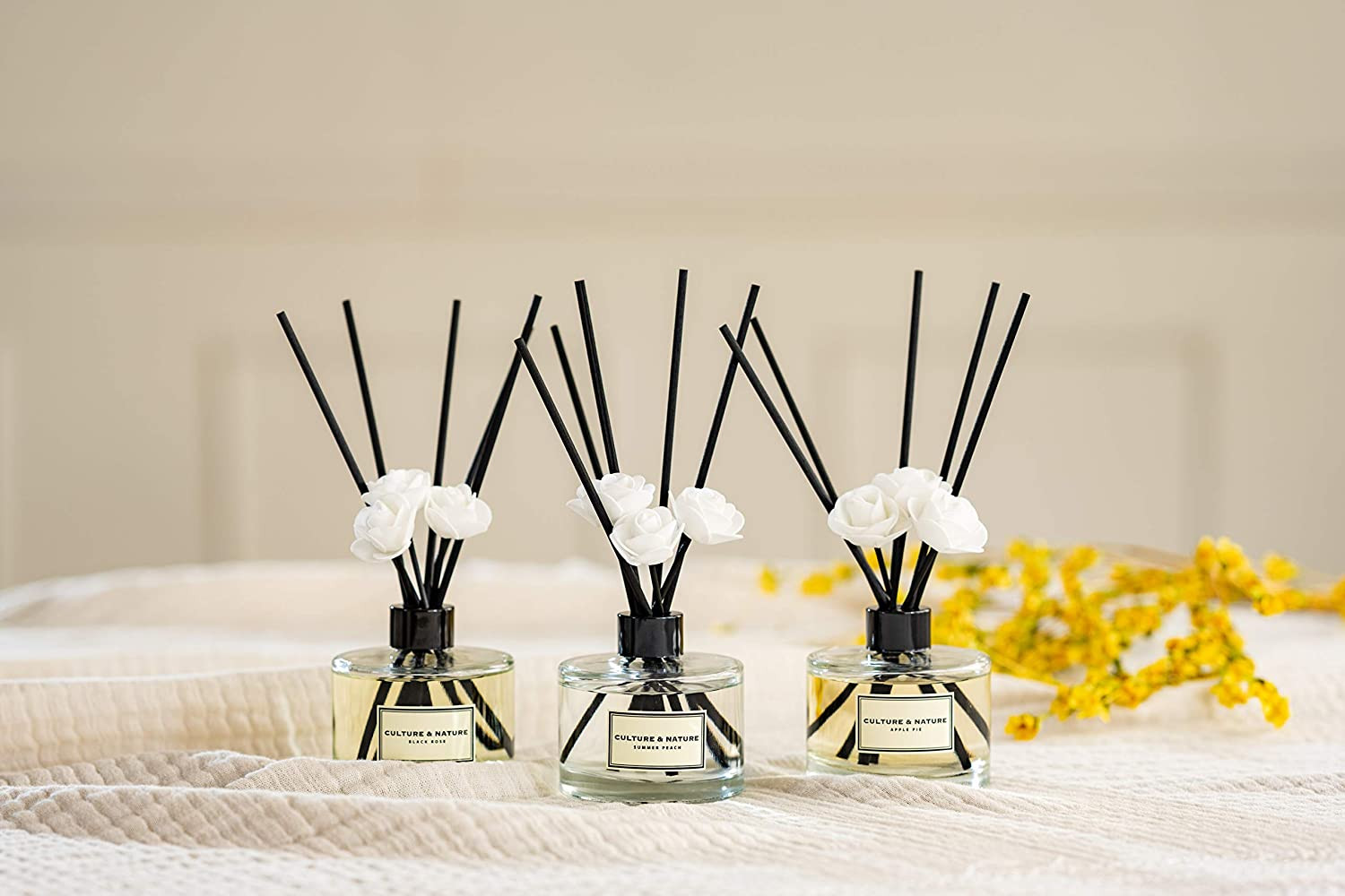 CULTURE & NATURE Reed Diffuser Set 6.7Oz (200Ml) French Lavender Scented Diffuse