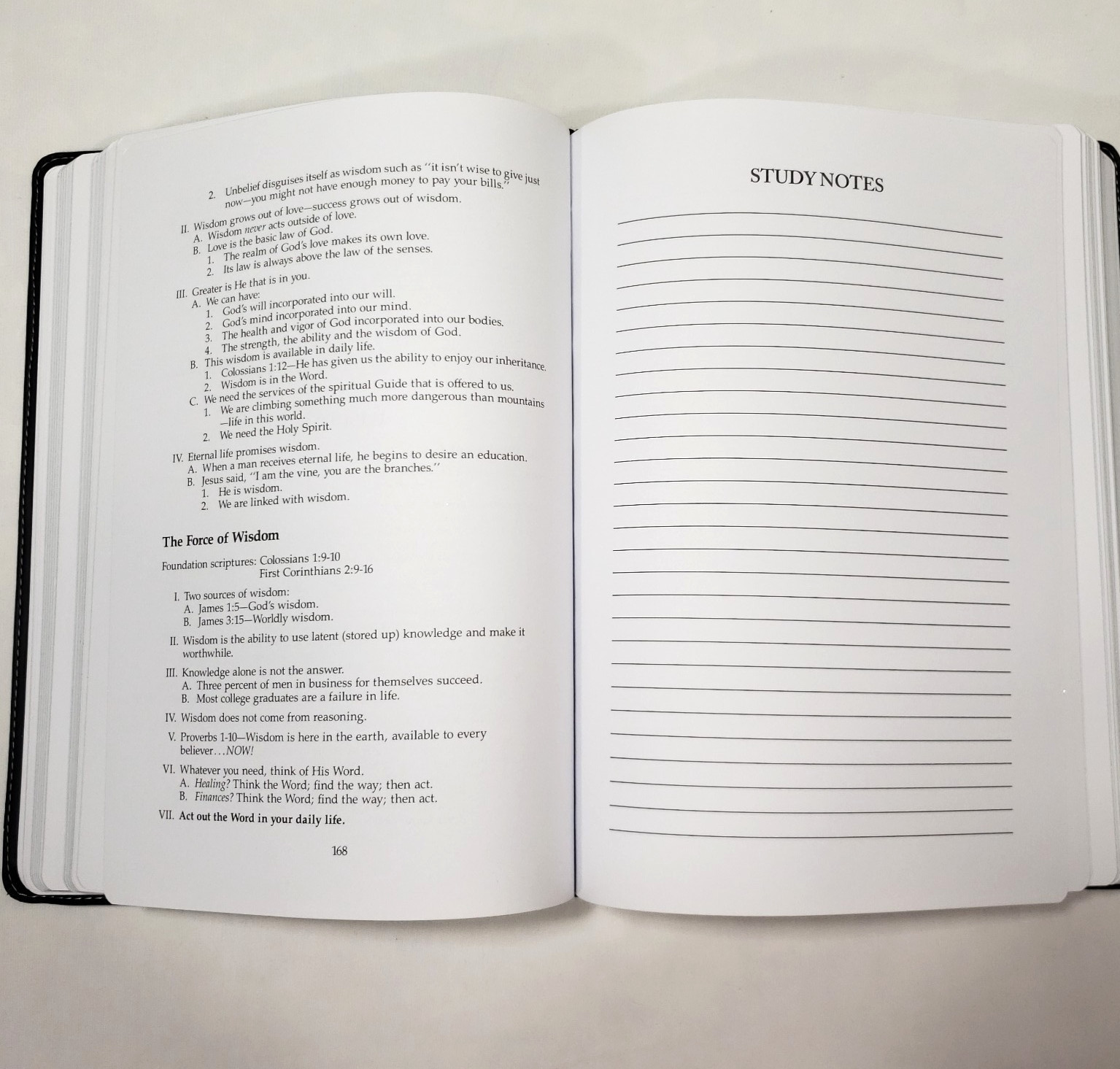 Kenneth Copeland Personal Notes New Testament KJV Study Bible Center Column