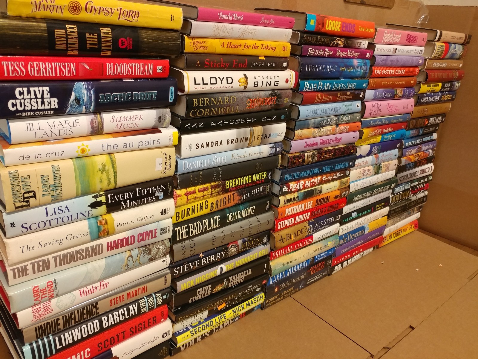 Lot of 15 Pounds Hardcover INSTANT COLLECTION GENERAL FICTION Book MIX GENRE SET