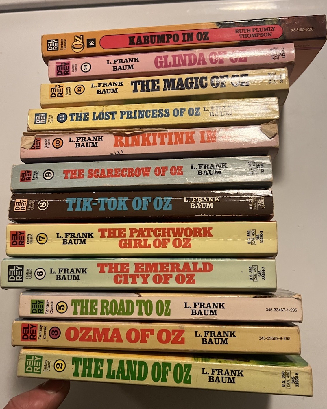 The Wizard of Oz Paperback Book Series – Lot of 12 – L. Frank Baum Del Rey