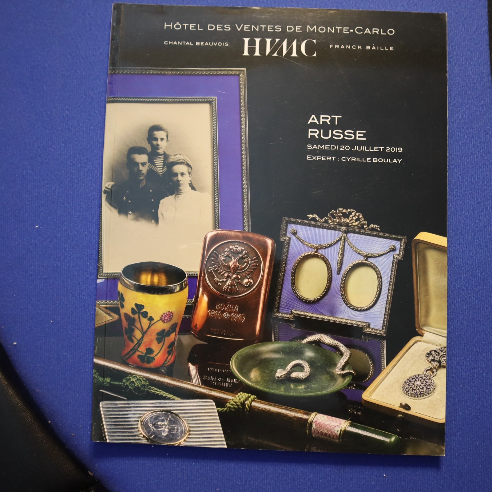 RUSSIAN ROYALTY AUCTION CATALOG 2019 HVMC , 120 PAGES IN FRENCH EX+