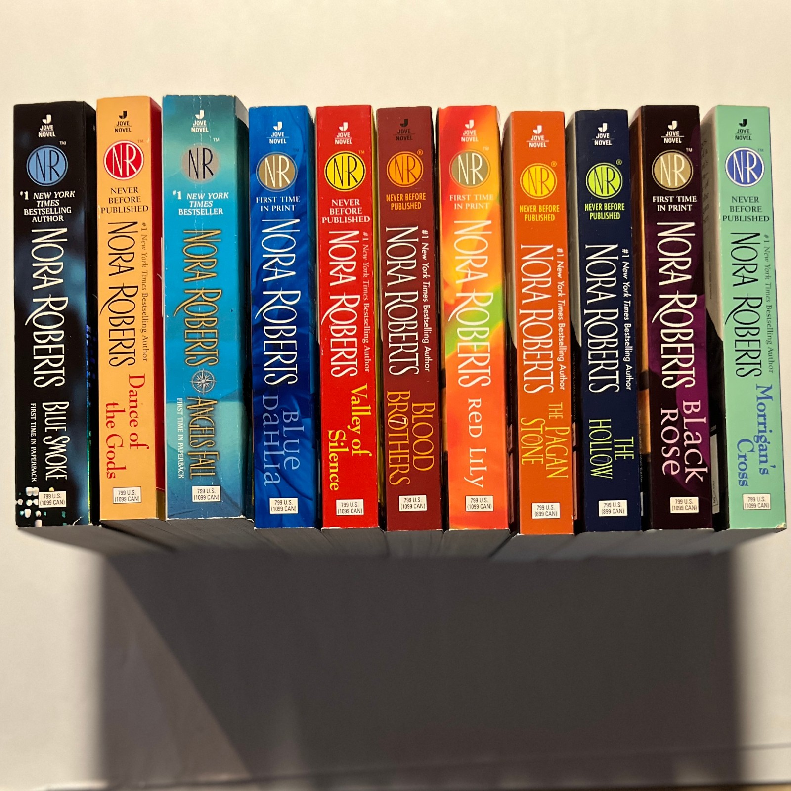Nora Roberts Lot of 11 Paperback Books Romance Suspense Fiction Novels Very Good