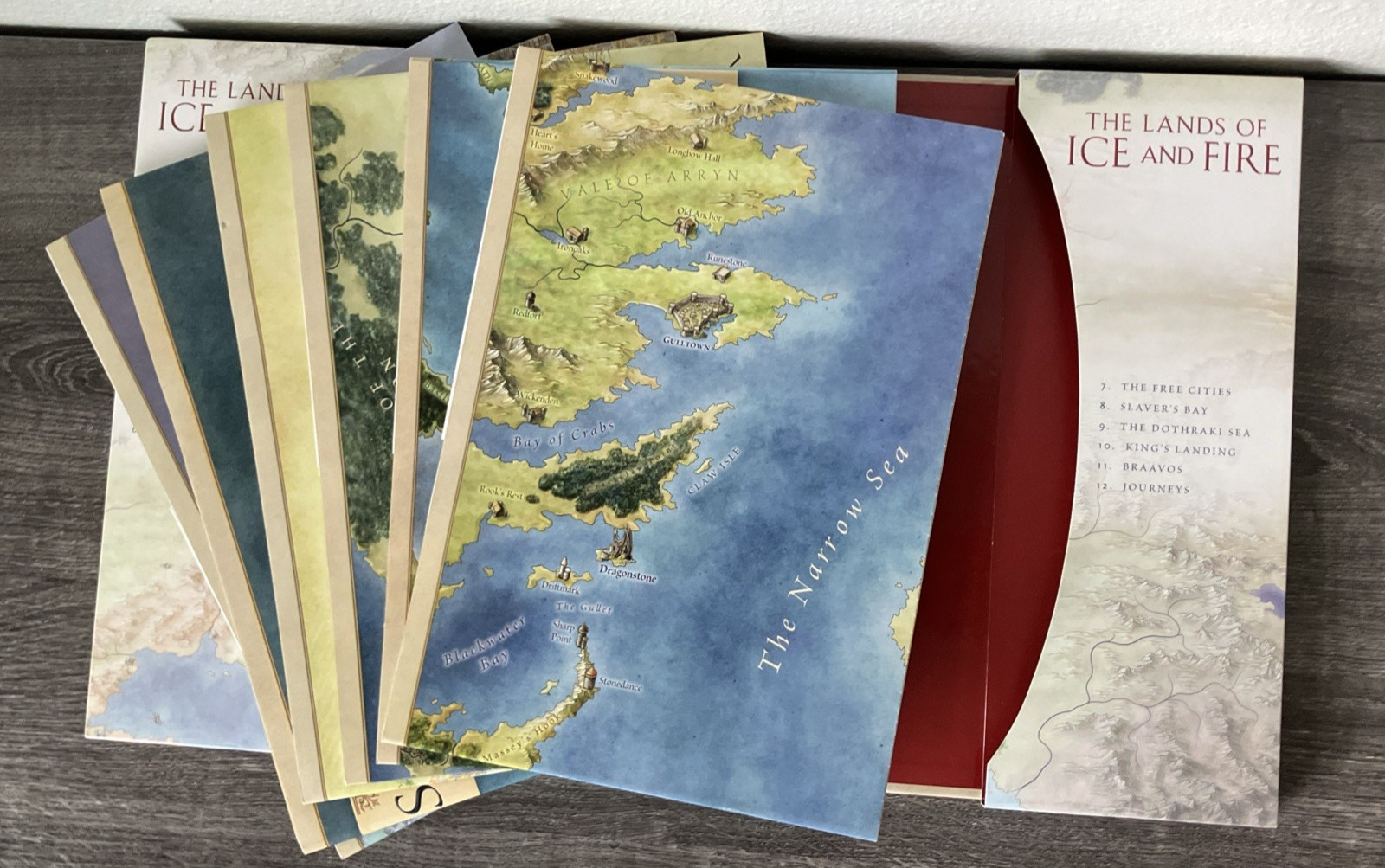 Lands of Ice and Fire (a Game of Thrones) : Maps from King&rsquo;s Landing to Across..