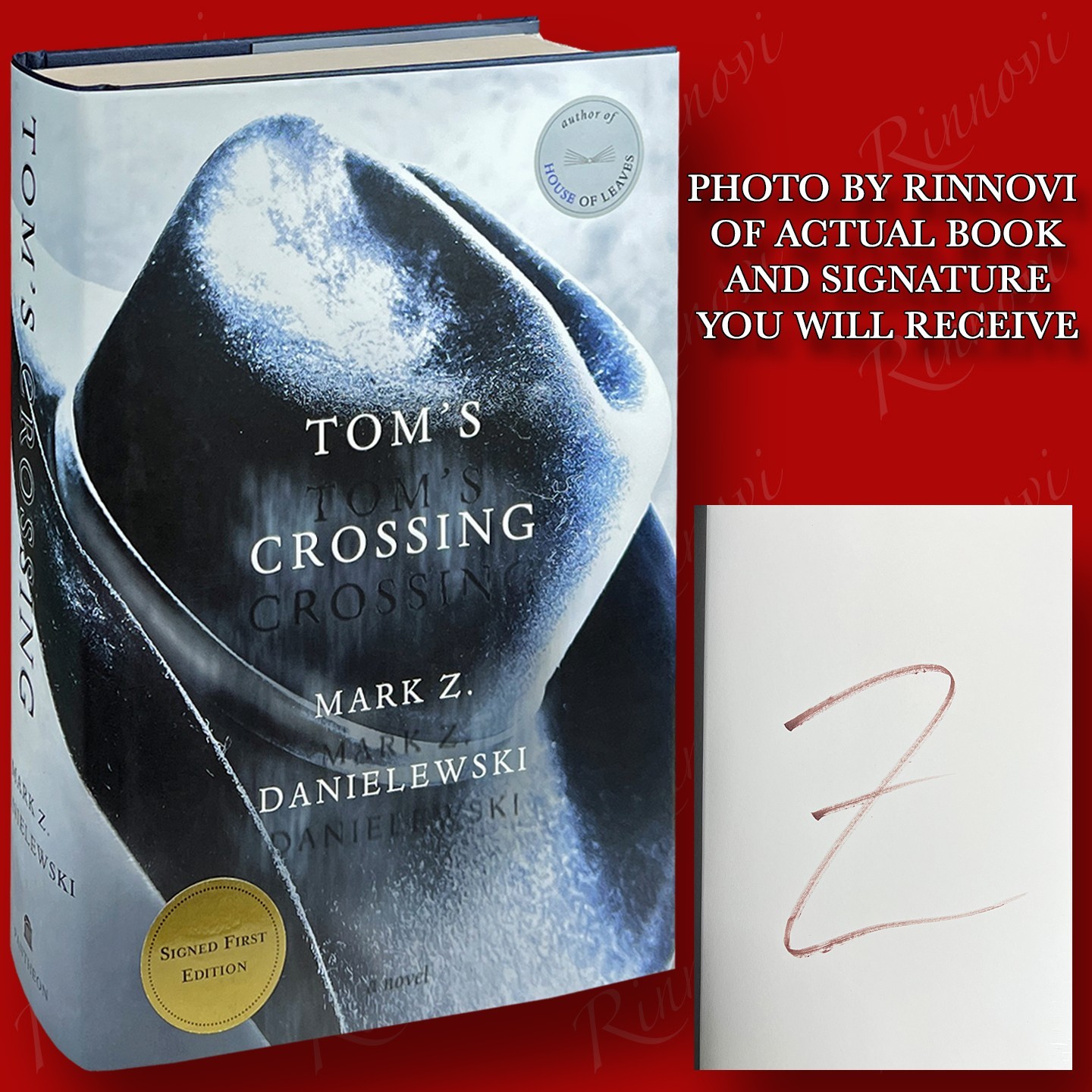 Tom&rsquo;s Crossing SIGNED Mark Z. Danielewski (2025,HC,1st/1st) BRAND NEW