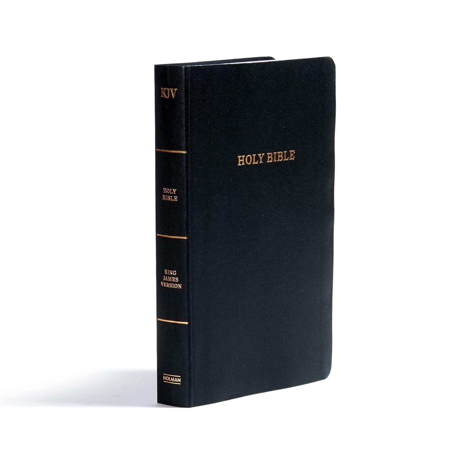 KJV Bible Black Imitation Leather, KJV Holy Bible, Red Letter Easy-To-Read Bible