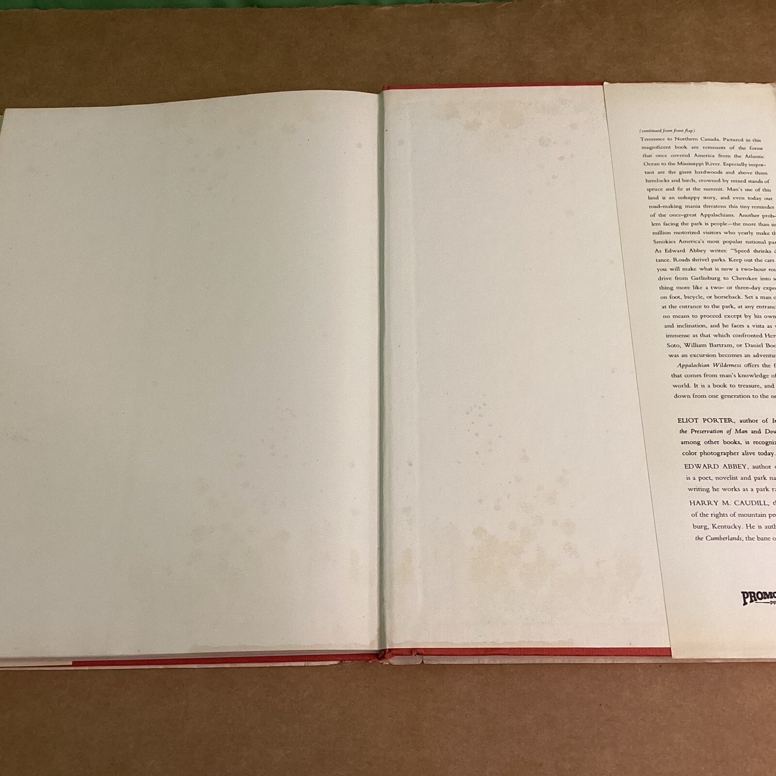 Appalachian Wilderness by Eliot Porter & Edward Abbey (Hardcover)