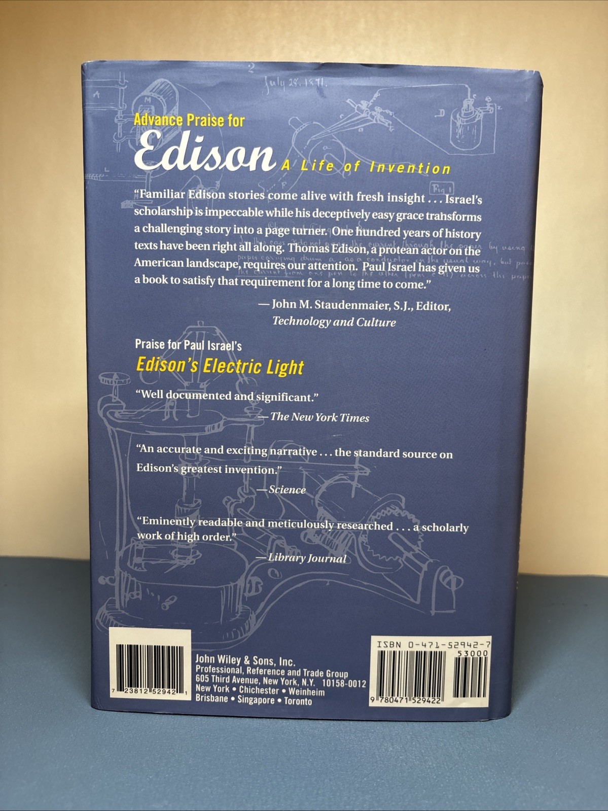 Edison: A Life of Invention by Paul Israel (1998, Hardcover)
