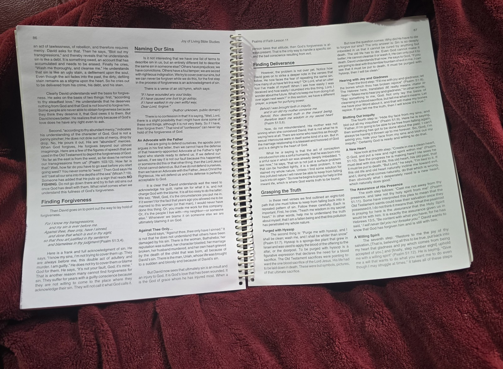 Joy of Living Bible Studies, Psalms of Faith By Ray C. Stedman