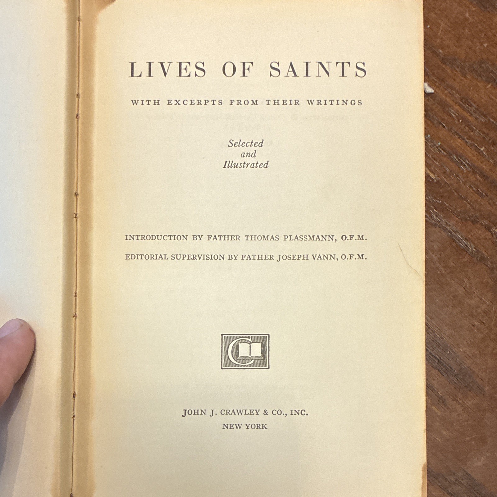 Lives of Saints Illustrated HC 1954 Inscribed vintage Catholic lit
