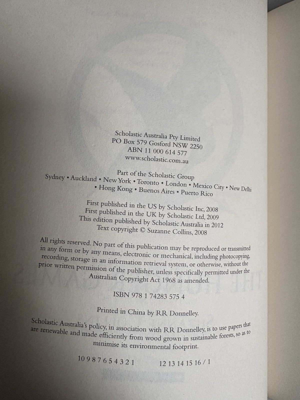 The Hunger Games Luxury Edition Australia Paperback: Rare