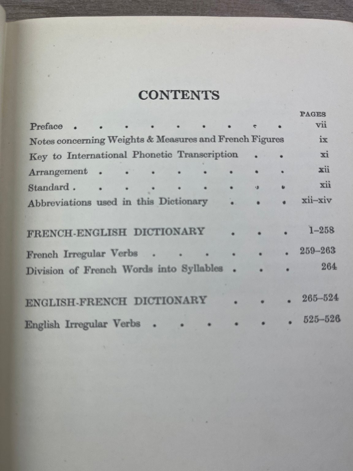 Handy French-English English-French Dictionary J.O. Kettridge 1947 McKay