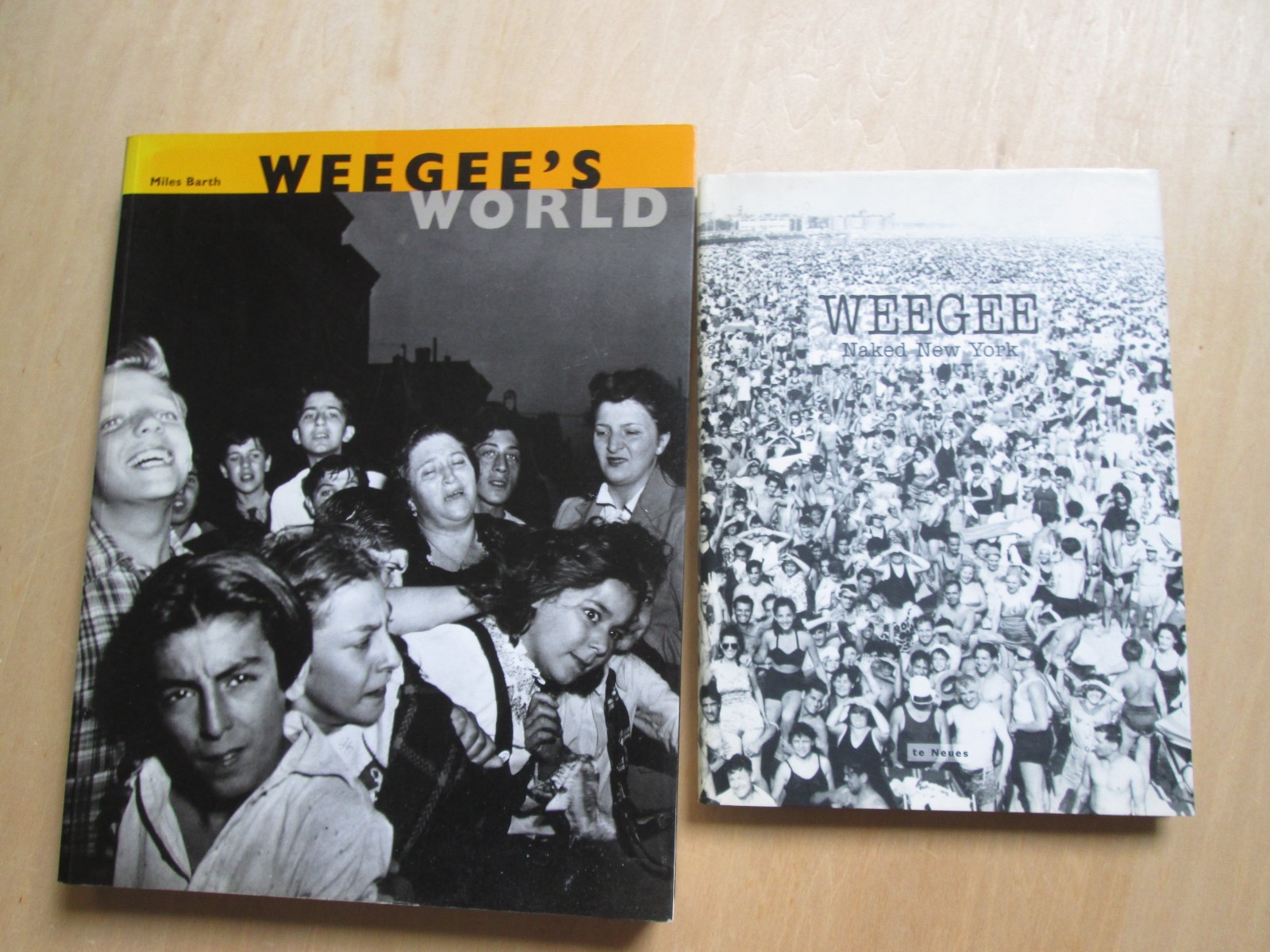 2 Weegee books Weegee&rsquo;s World and Weegee: Naked New York 1997/2000