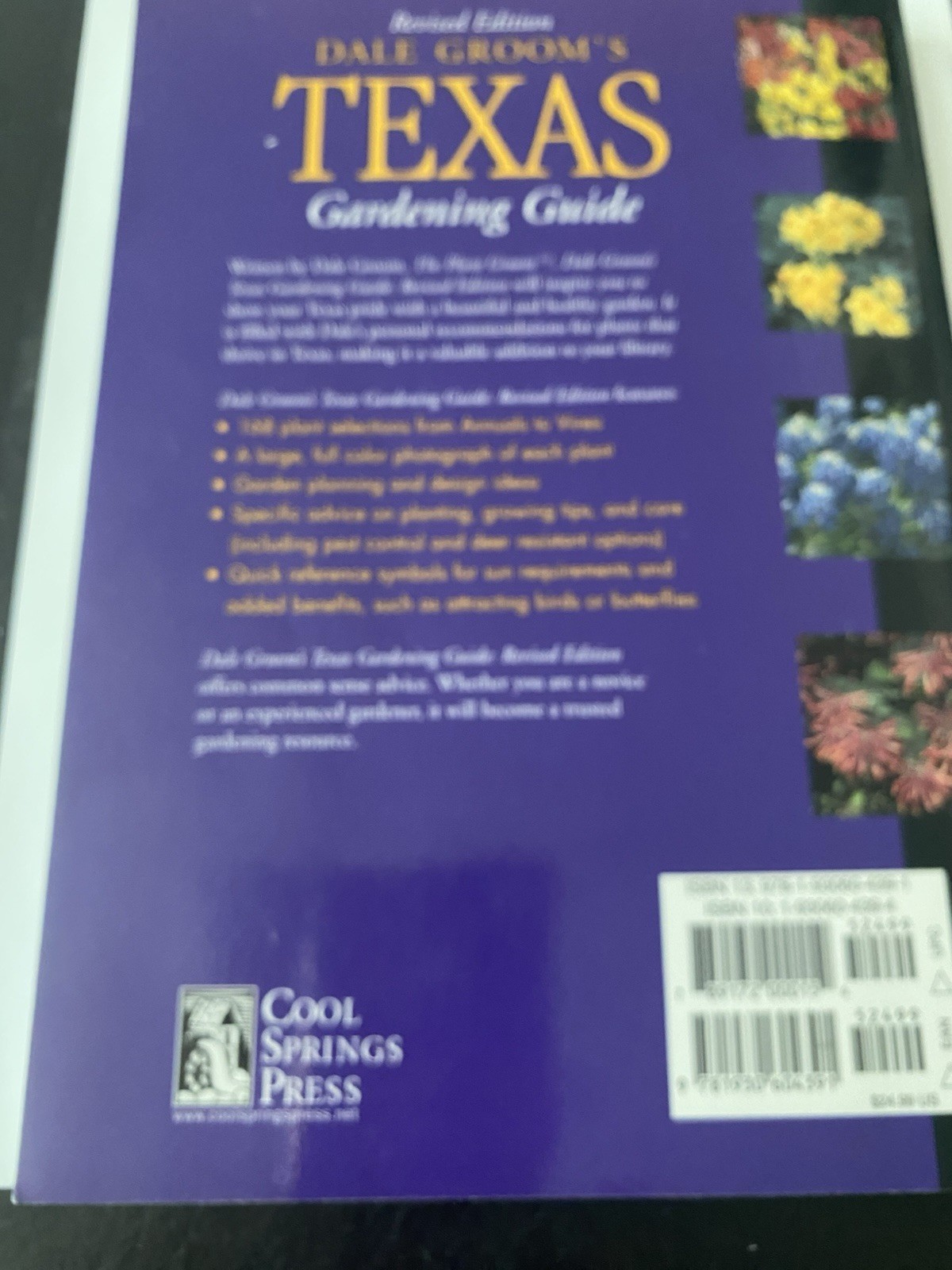 Dale Groom&rsquo;s Texas Gardening Guide Revised Edition Cool Springs Press Paperback