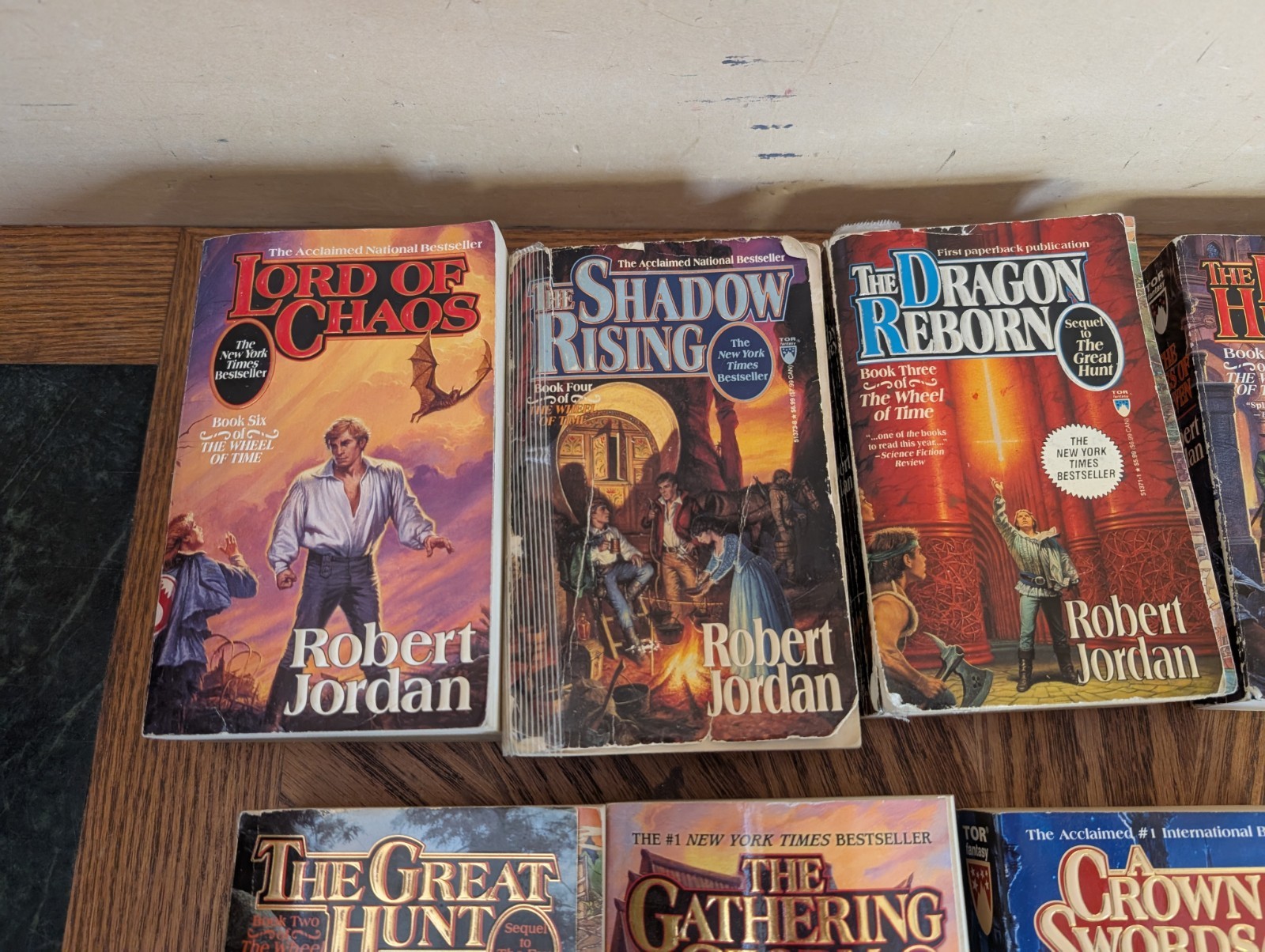 Robert Jordan The Wheel Of Time Lot of 10 Books TOR Fantasy