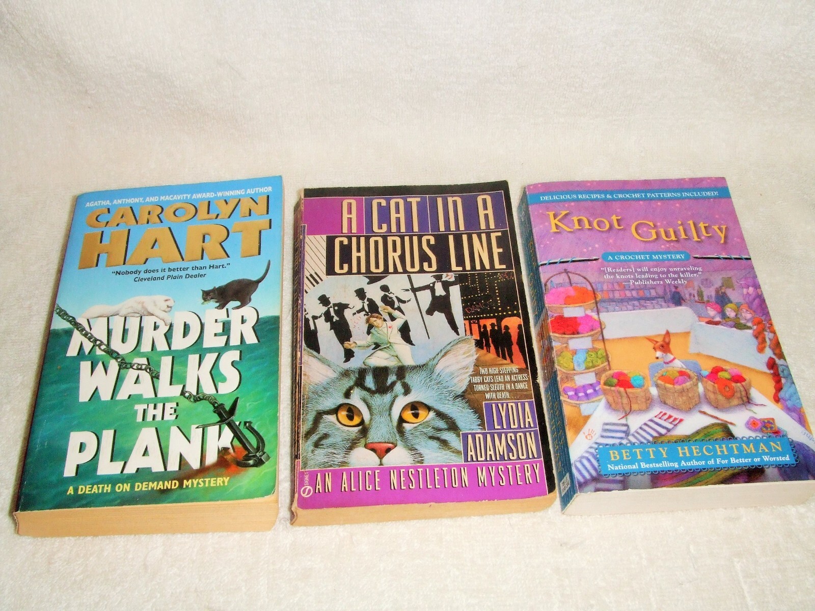 Lot Of 8 Assorted Cozy Mysteries ~ Mixed Authors ~ Used Paperbacks ~ e