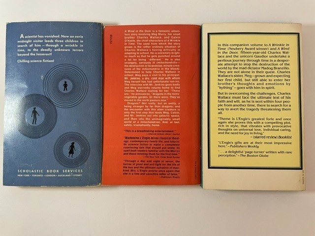 Vintage Madeleine L&rsquo;Engle Time Trilogy Set 3 Dell / Laurel ~ Wrinkle in Time