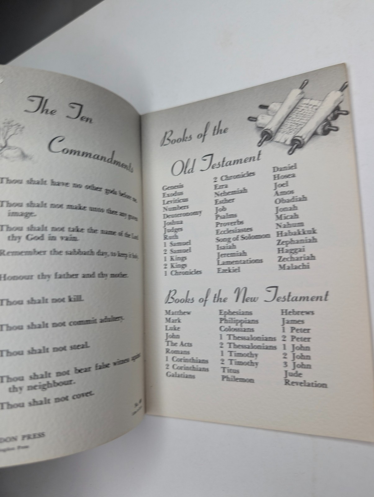 Vtg Gems from the Bible Abingdon Press Pamphlet No. 408 Christian Scripture Help