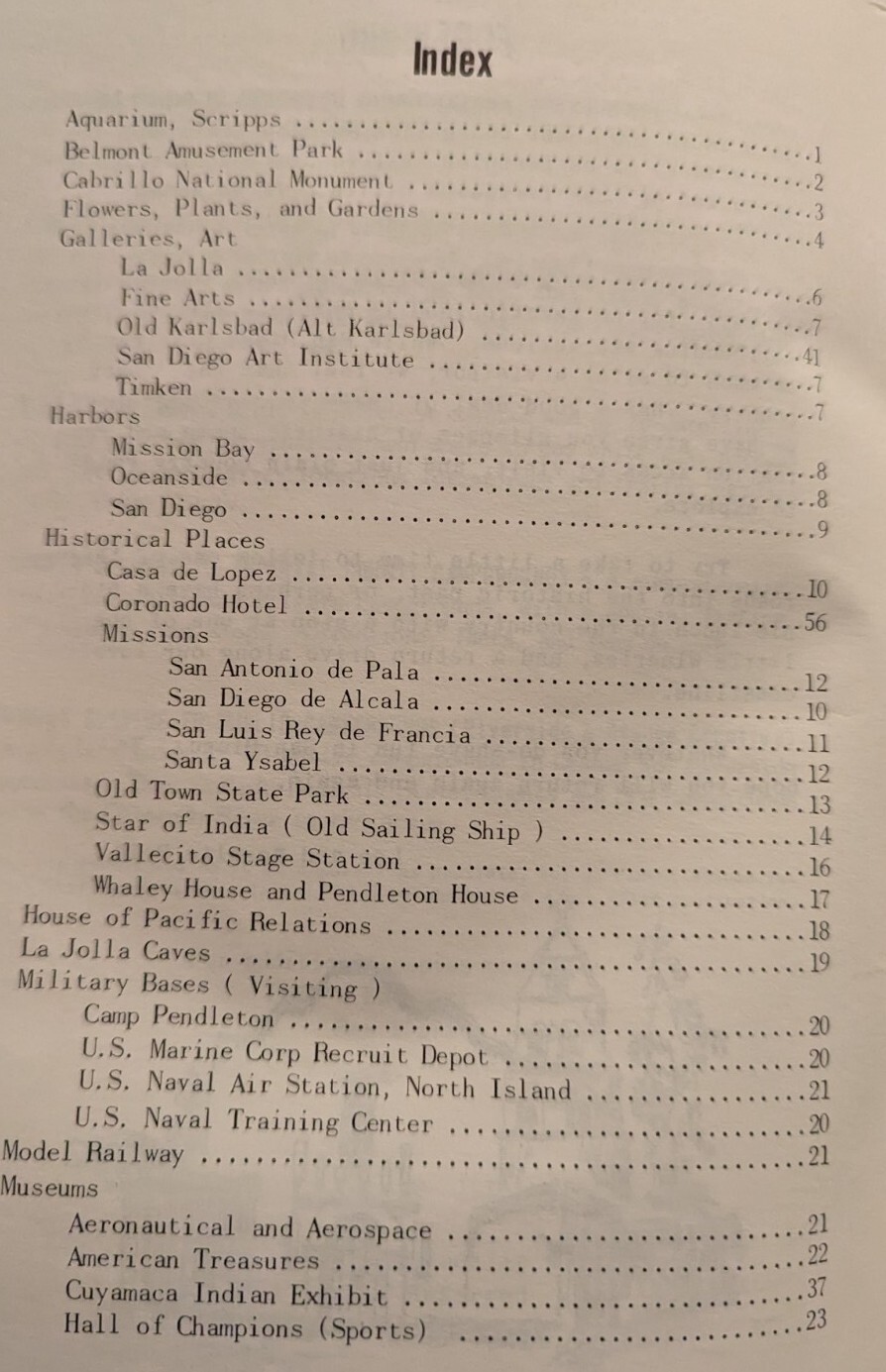 Vintage 1973 Discover San Diego 109-Page Paperback Over 200 Things To Do