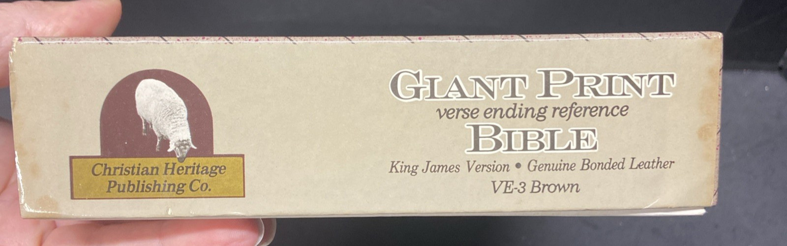 Holy Bible King James Giant Print Brown Bonded Leather Christian Heritage Publ