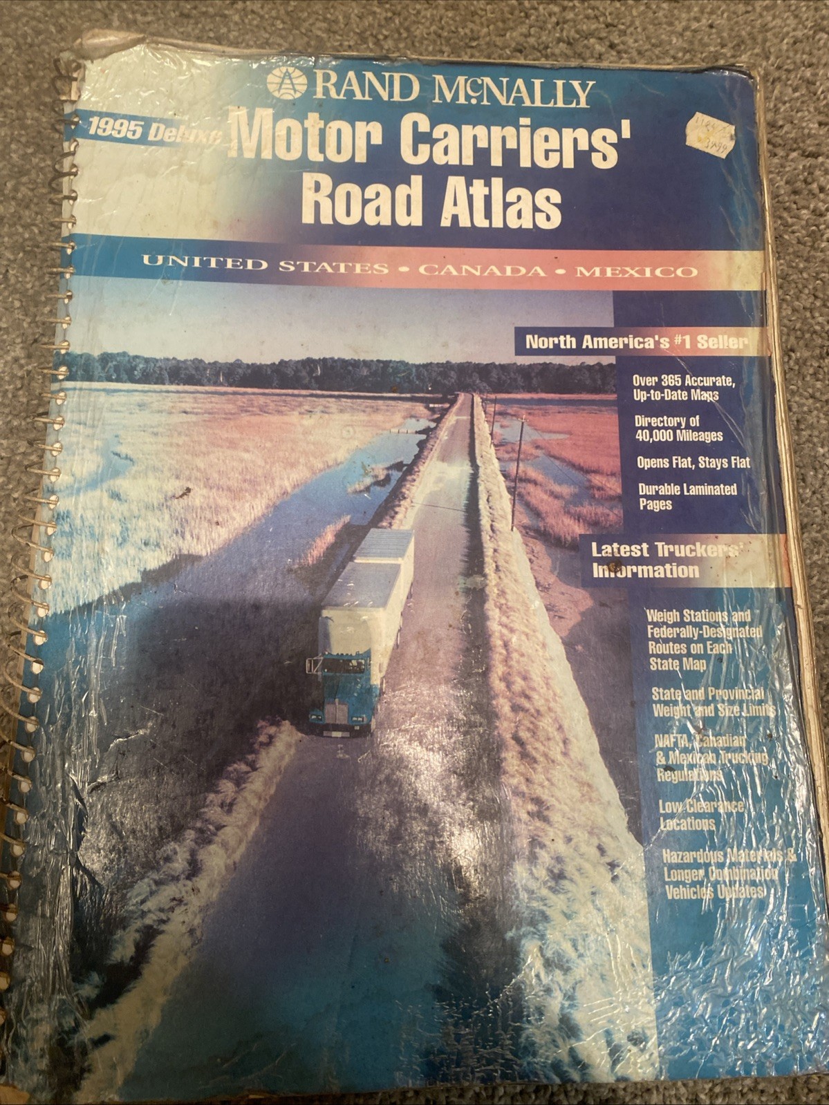 Rand McNally 2020 Deluxe Motor Carriers&rsquo; Road Atlas United States Canada Mex…