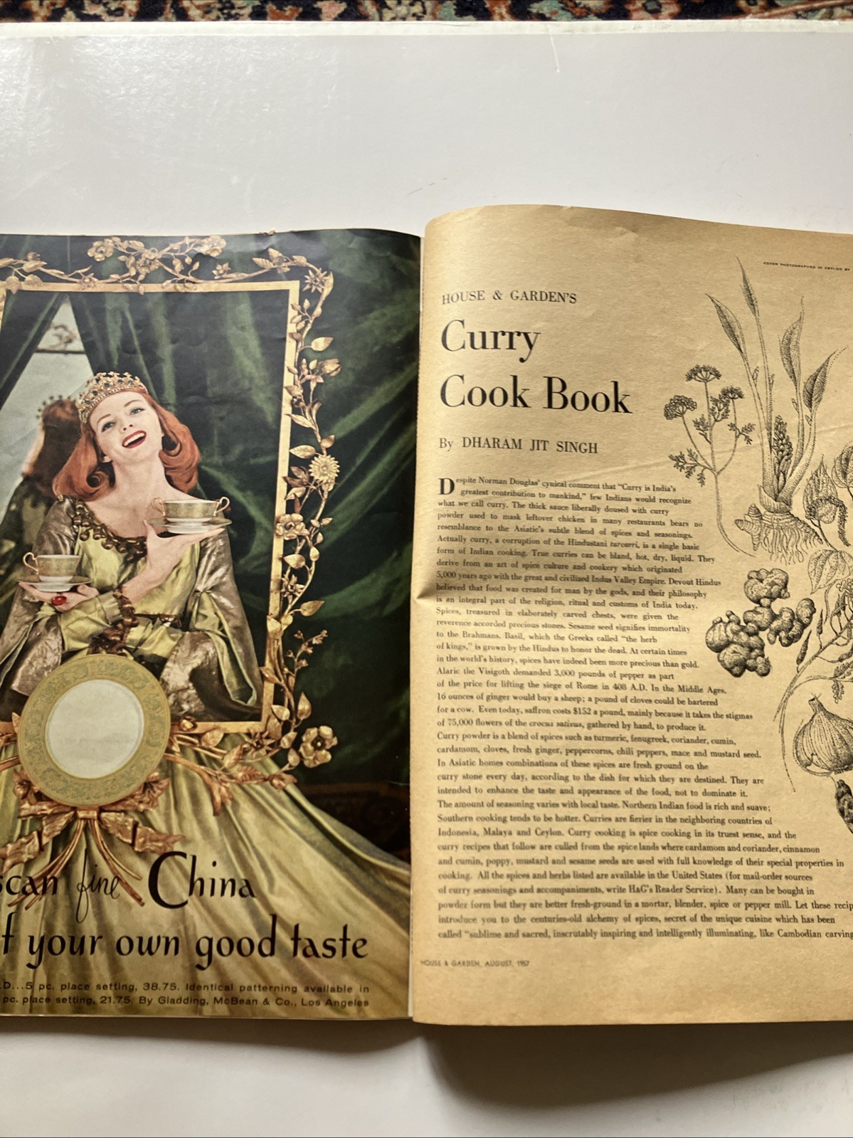 1957 House & Garden, The Arts of Living In Seattle, 104 Pages, Condenast Pub.
