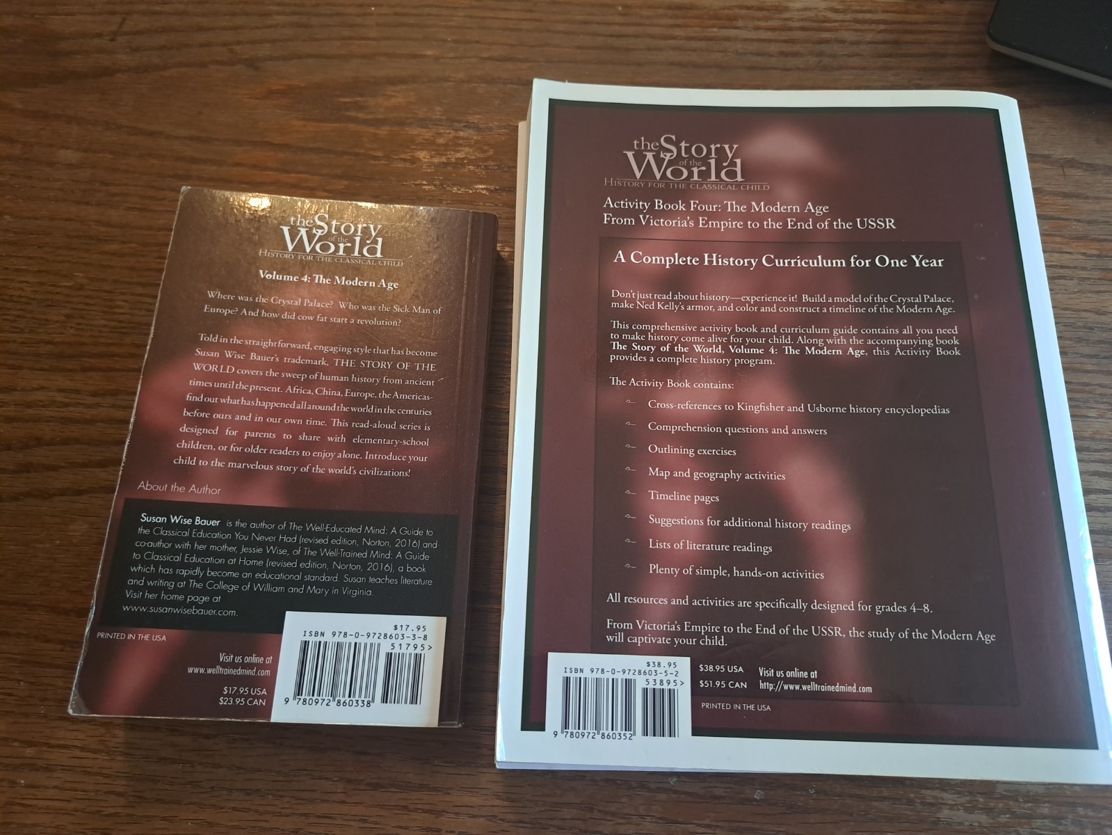 Lot 2 Story of the World Volume 4 Book And Activity Book – Homeschool History