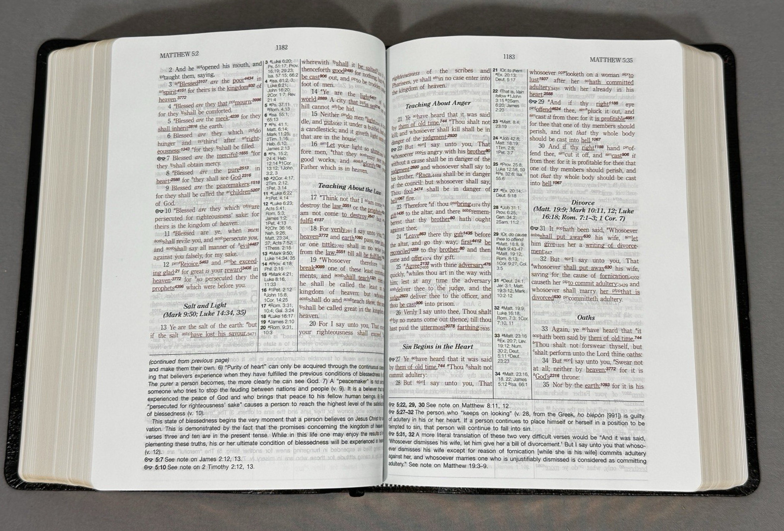 Hebrew Greek Key Word Study Bible KJV Genuine Leather Black AMG Publishers Box