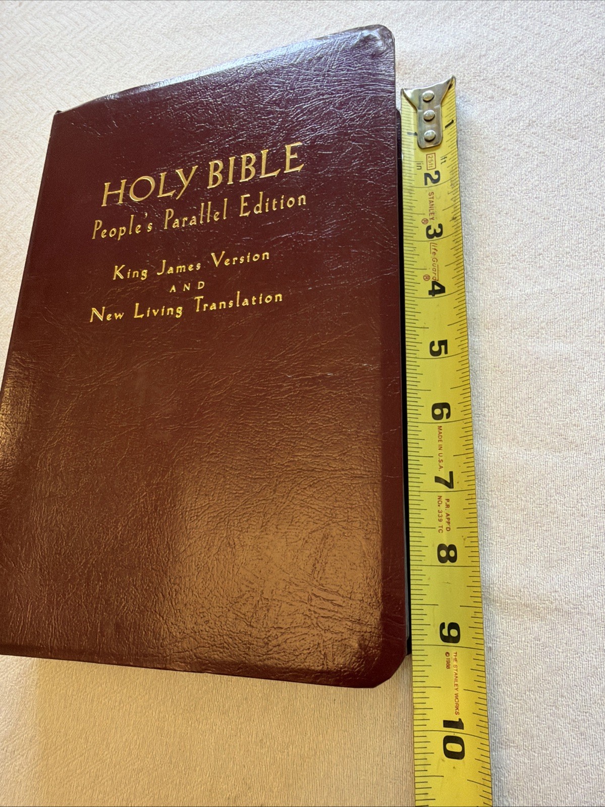 VTG 1997 Holy Bible: People&rsquo;s Parallel Edition, KJV NLT Red Letter Leather Bound