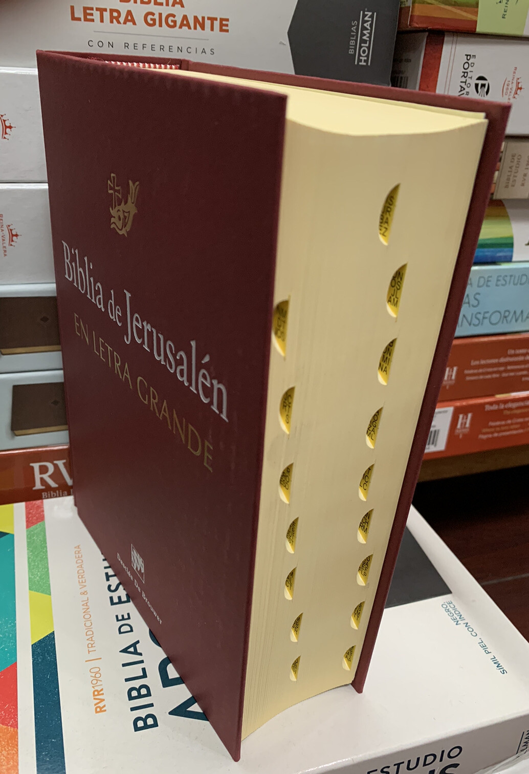 BIBLIA DE JERUSALEN.CATOLICA EN LETRA GRANDE REVISADA Y AUMENTADA CON INDICE