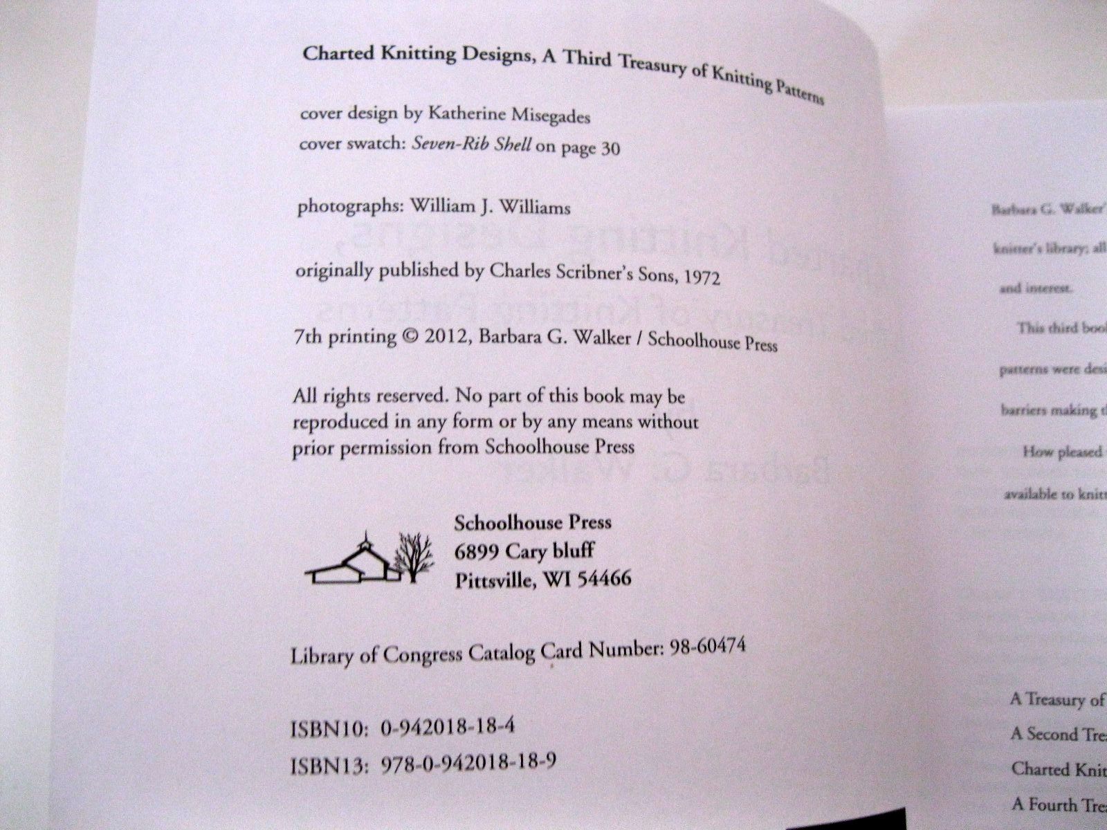 Charted Knitting Designs: A Third Treasury of Knitting Patterns EXC
