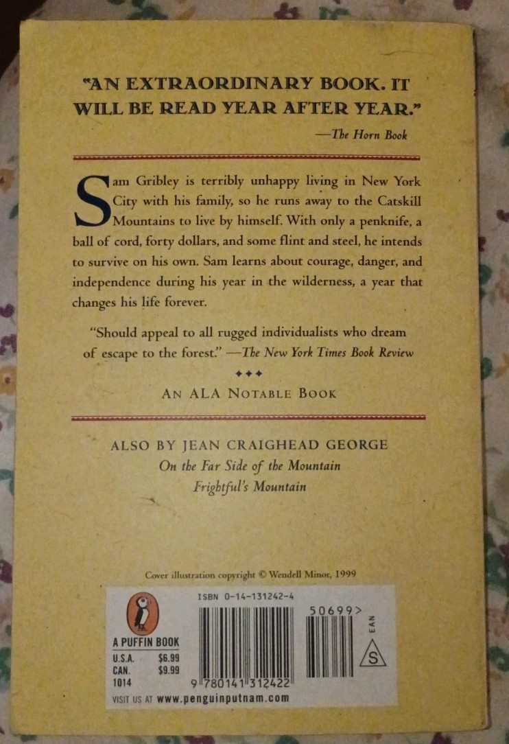 My Side of the Mountain Jean Craighead George Puffin Paperback Newbery Honor