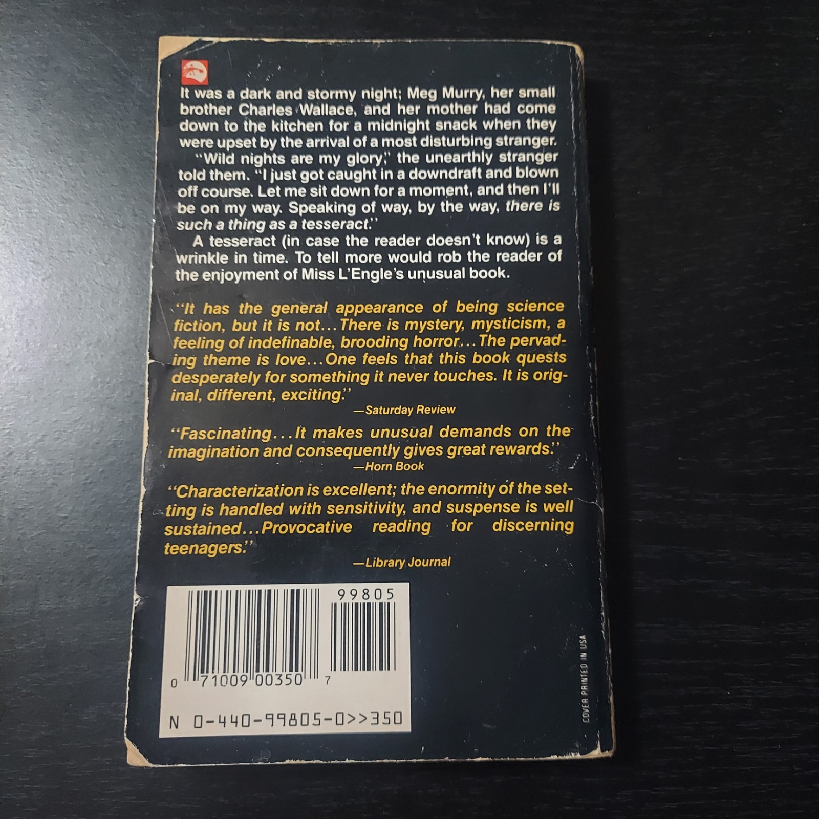 DAMAGED Wrinkle in Time Madeleine L&rsquo;Engle 1976 Dell Laurel Leaf STRANGER THINGS
