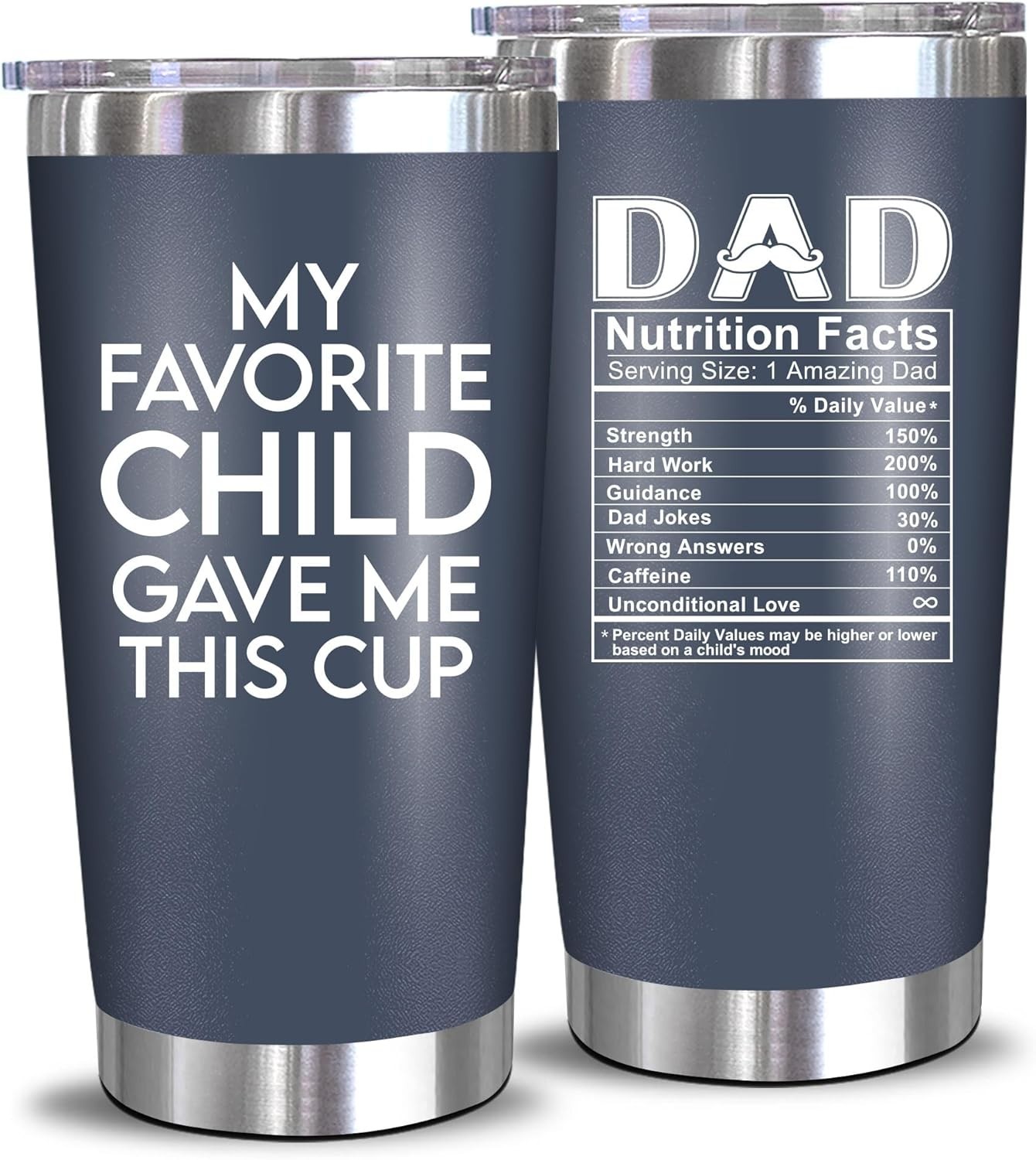 Funny Insulated Tumbler for Dad – 20 oz Break-Resistant Gift Idea