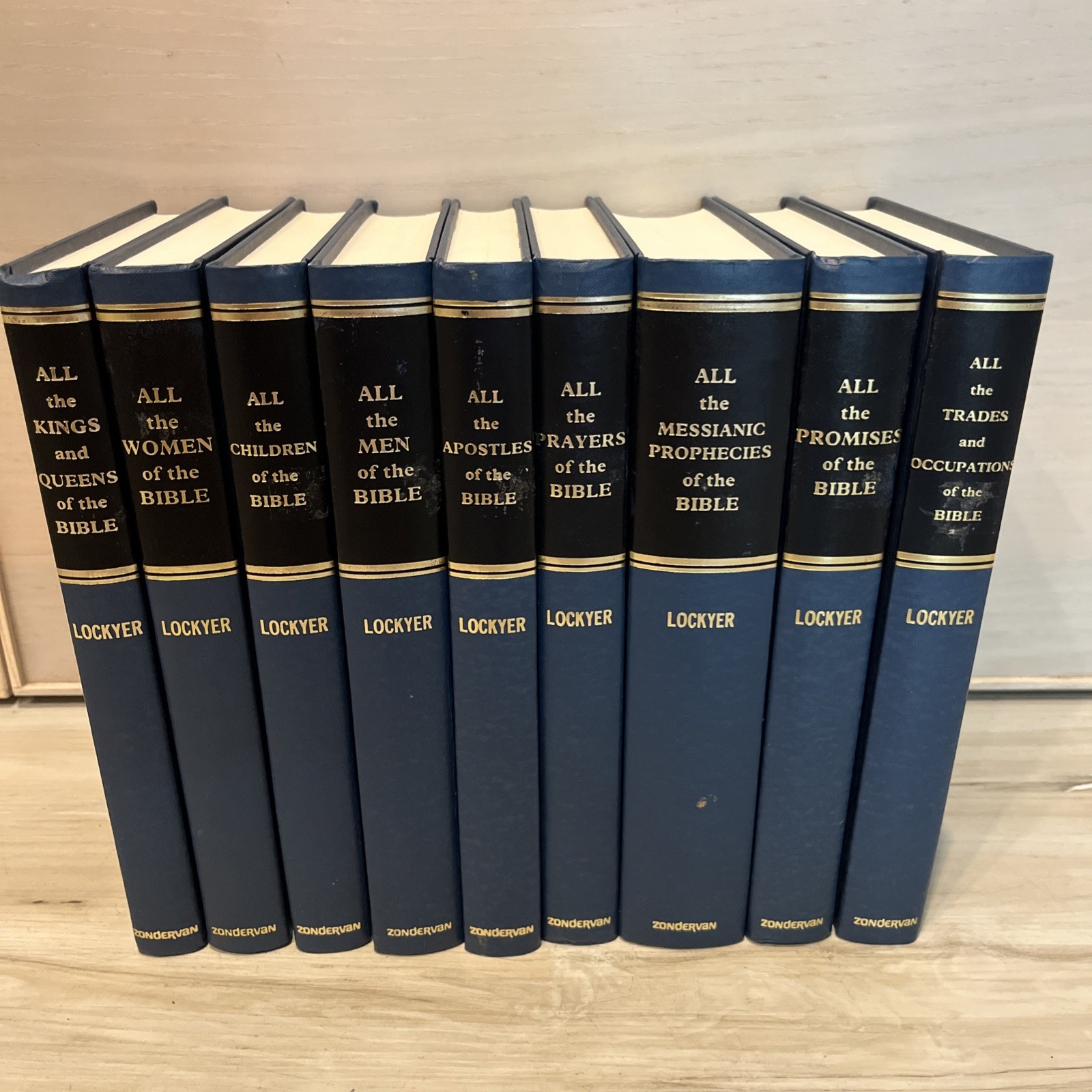 All Of The Bible Series by Herbert Lockyer 9 Volume Set Zondervan Hardcover VGC
