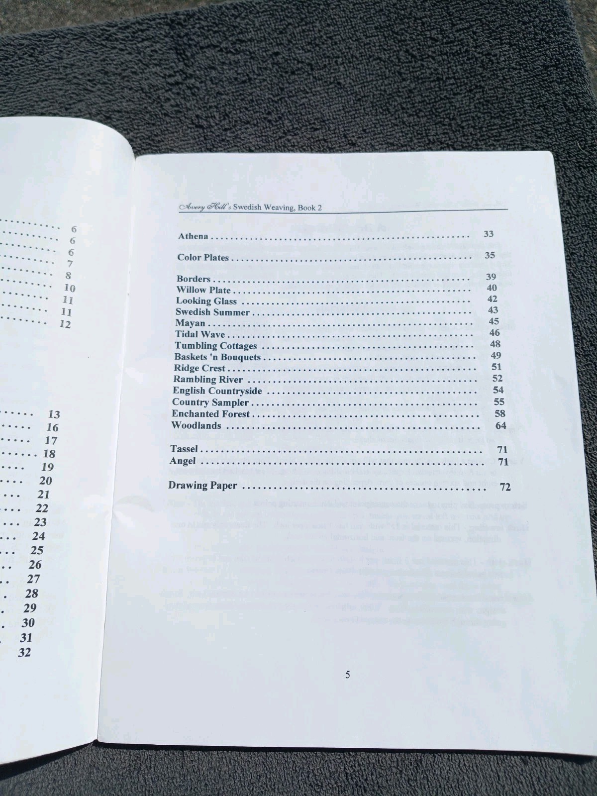 Avery Hill&rsquo;s SWEDISH WEAVING/HUCK EMBROIDERY Designs Book II READ DESCRIP