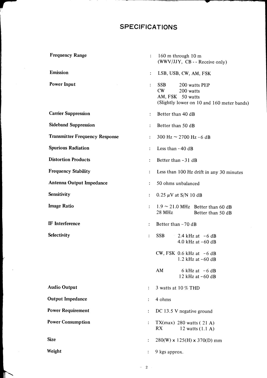 YAESU FT-301 Instruction And Service Manual – STEEL WIRE BOUND – TOUGH COVERS