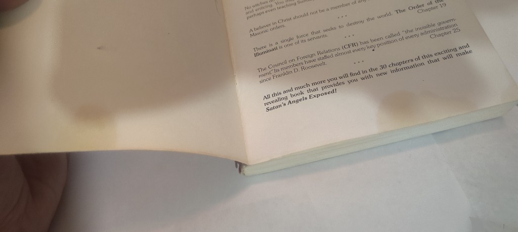 Satan&rsquo;s Angels Exposed book Salem Kirban 1980 Illuminati freemasonry