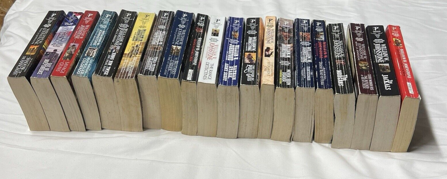 Lot of 20 William W. Johnstone Western Paperback Books Multiple Titles Reading