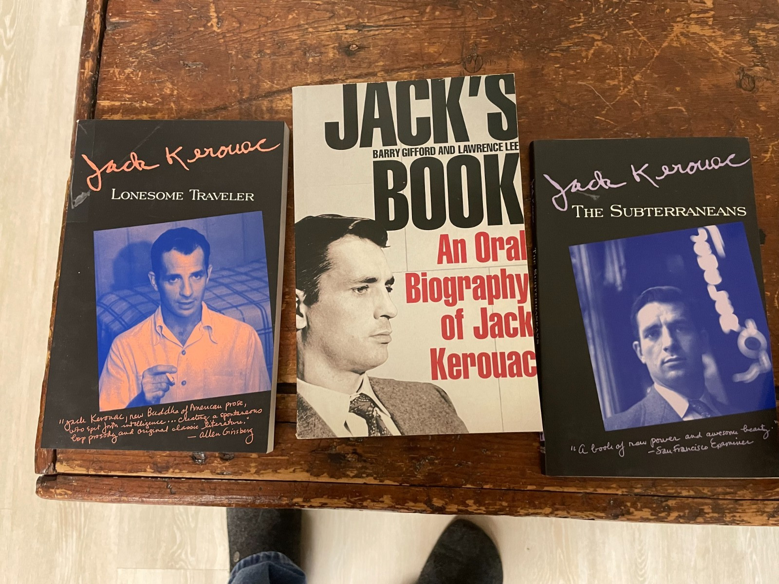 Jack Kerouac, 4 Books including 3 trade PB and 1 Hardcover.