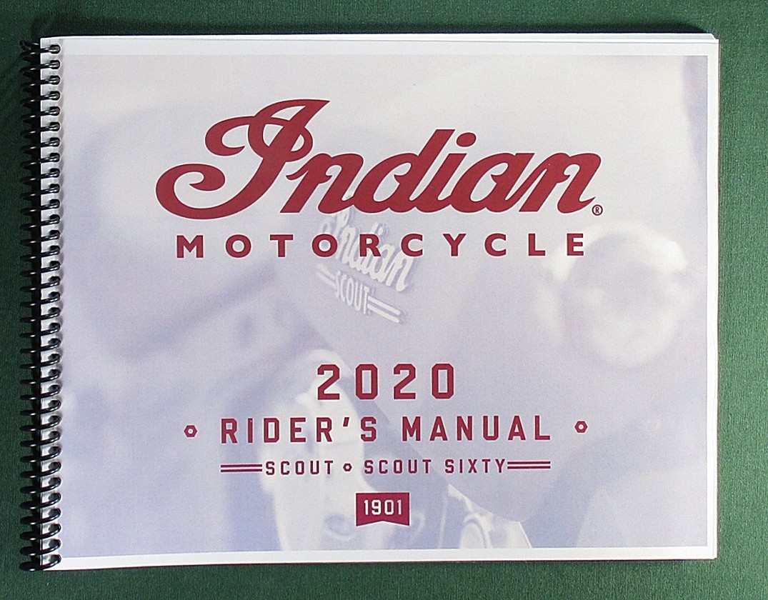 2020 Indian Scout Rider&rsquo;s Manual with Protective Covers