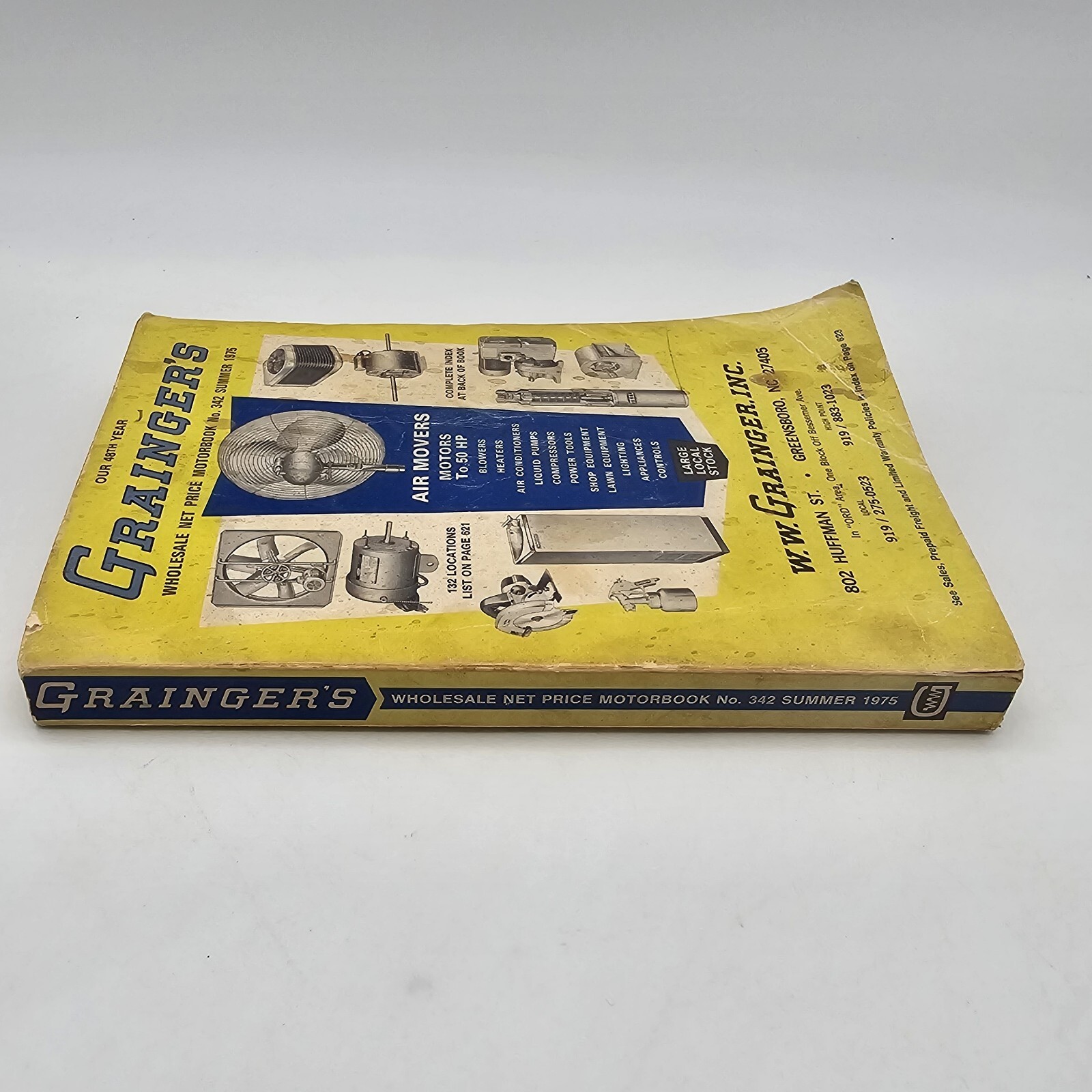 Grainger&rsquo;s Summer 1975 Wholesale Net Price Motorbook No. 342 Greensboro, NC VTG