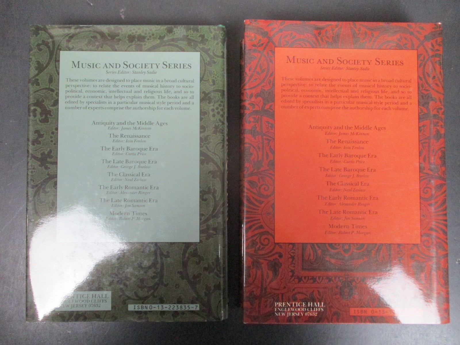 Lot 2 Music and Society Early & Late Baroque Era 1660s-1740 Hardcover HCDJ