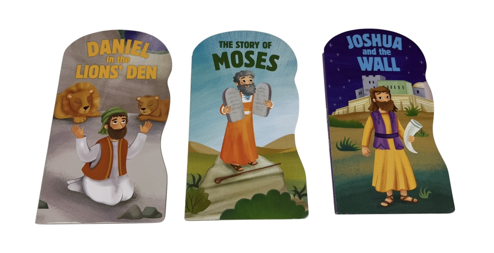 Children&rsquo;s Bible Stories Board Books Set Daniel Moses Joshua Kids Religious