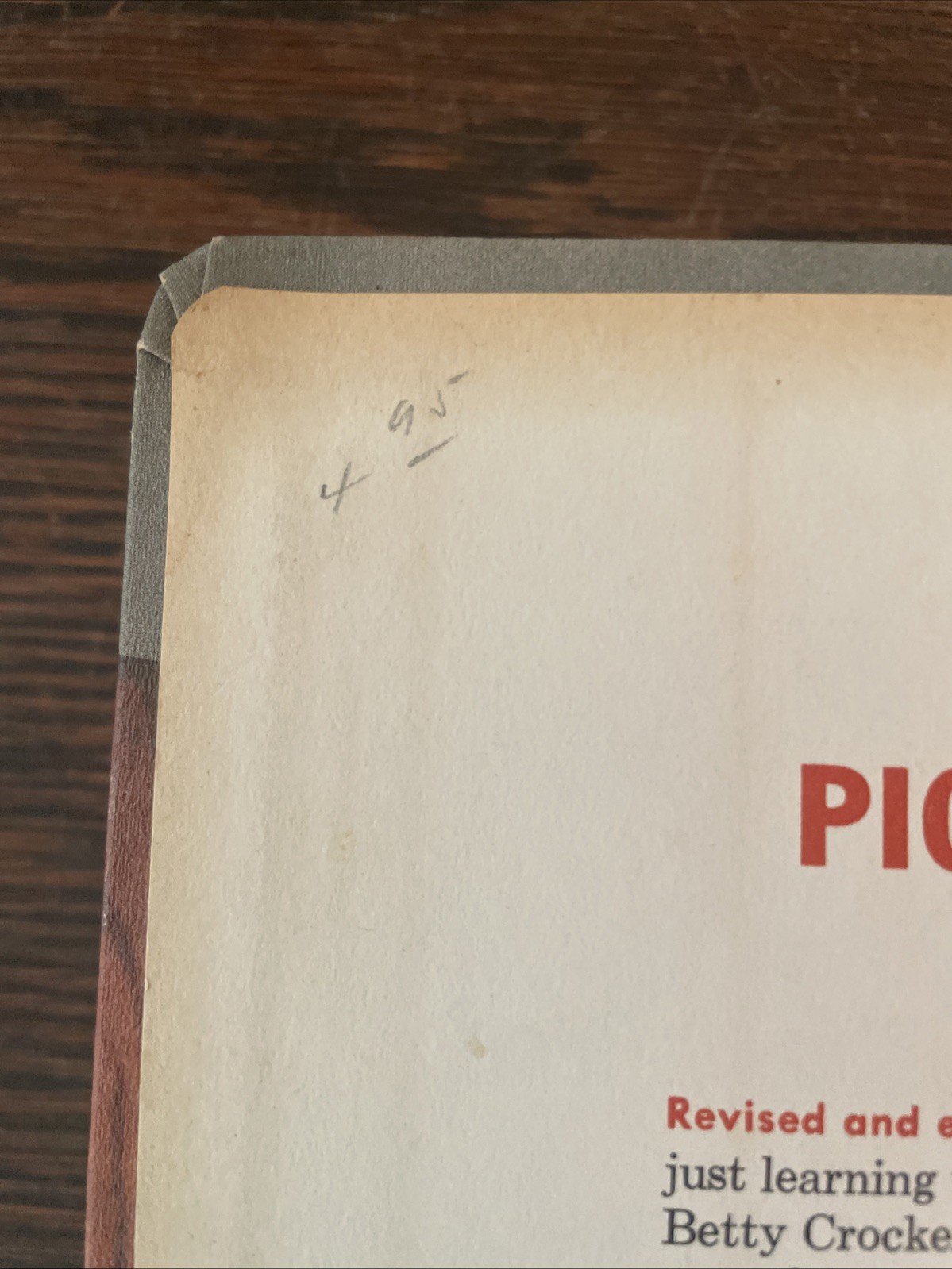 Betty Crocker&rsquo;s Picture Cook Book Vintage 1956 Revised and Enlarged Cookbook