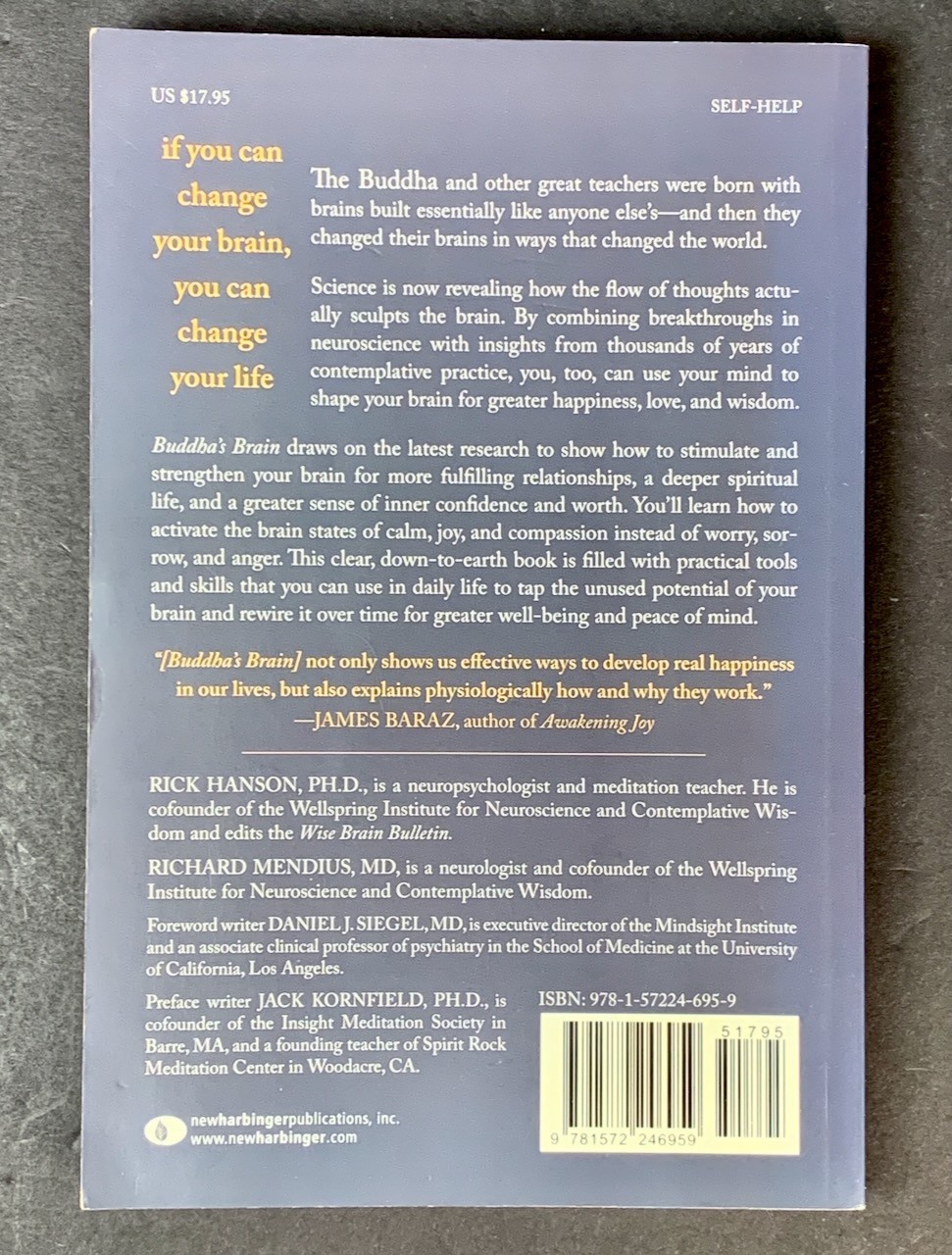 Mindfulness Meditation – Lot of 4 – Jon Kabat-Zinn, « Buddha&rsquo; Brain » – Softcover