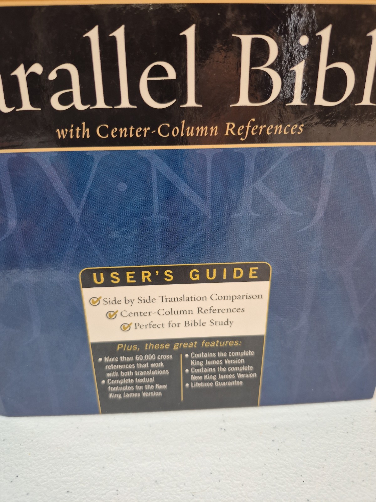 Nelson&rsquo;s KJV/NKJV Parallel Bible with Center-Column References 1st Pages Removed