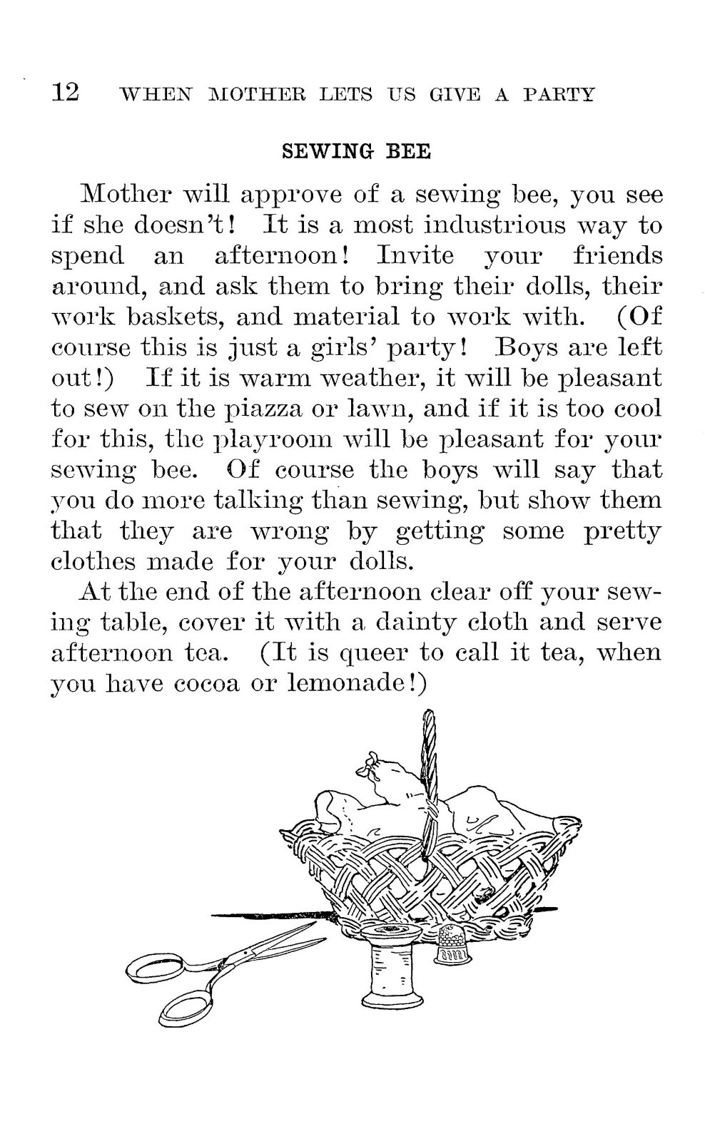 When Mother Lets Us Give A Party « 1909 » 104 Pages