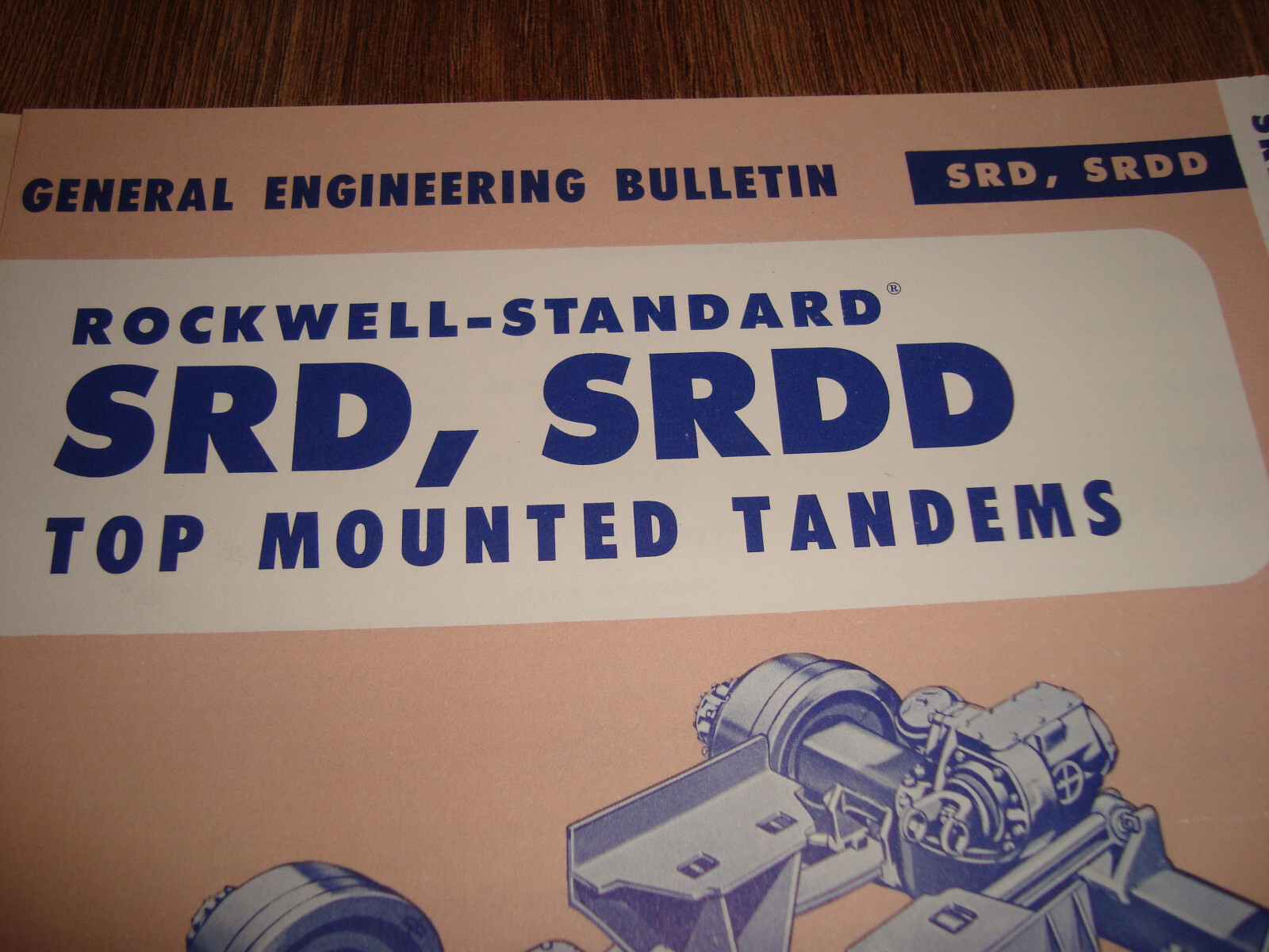 1961 Rockwell Standard General Engineering Bulletin SRD SRDD TopTandem EB 351-1