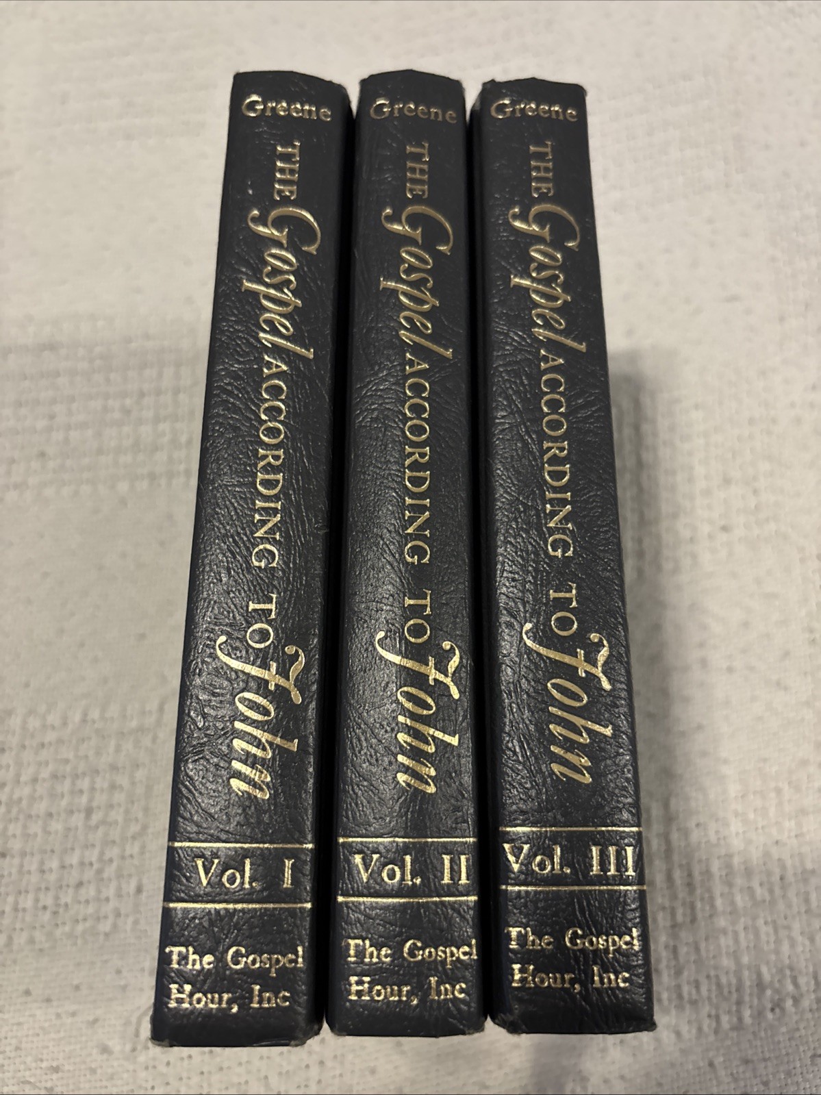 Complete The Gospel According to John Vol 1 2 3 Oliver Greene Gospel Hour